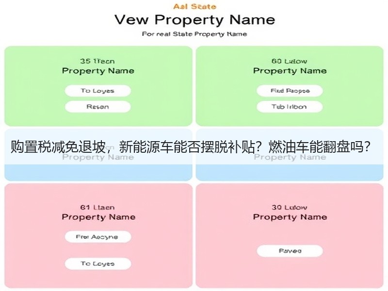 购置税减免退坡，新能源车能否摆脱补贴？燃