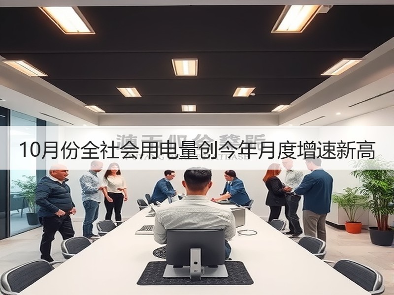 10月份全社会用电量创今年月度增速新高