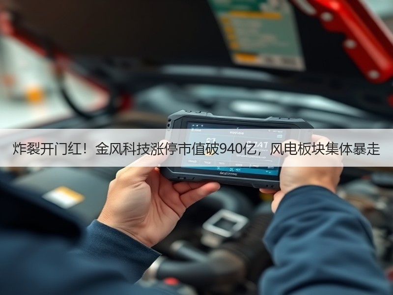 炸裂开门红！金风科技涨停市值破940亿，