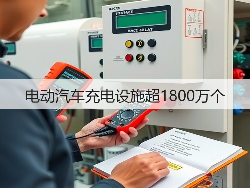 电动汽车充电设施超1800万个