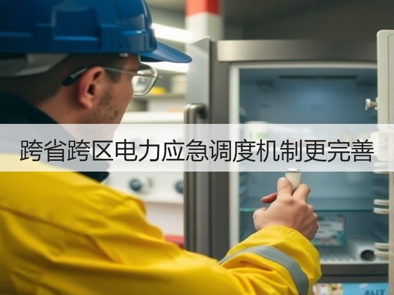 跨省跨区电力应急调度机制更完善
