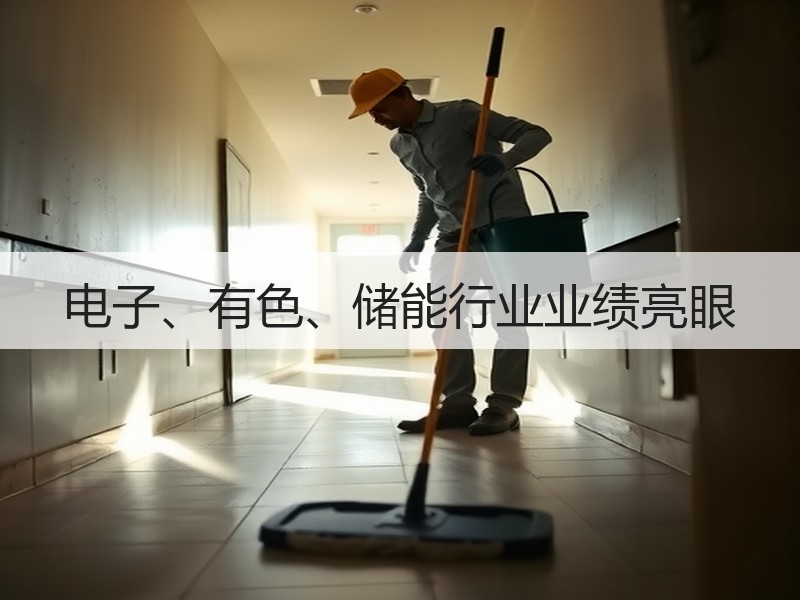 电子、有色、储能行业业绩亮眼