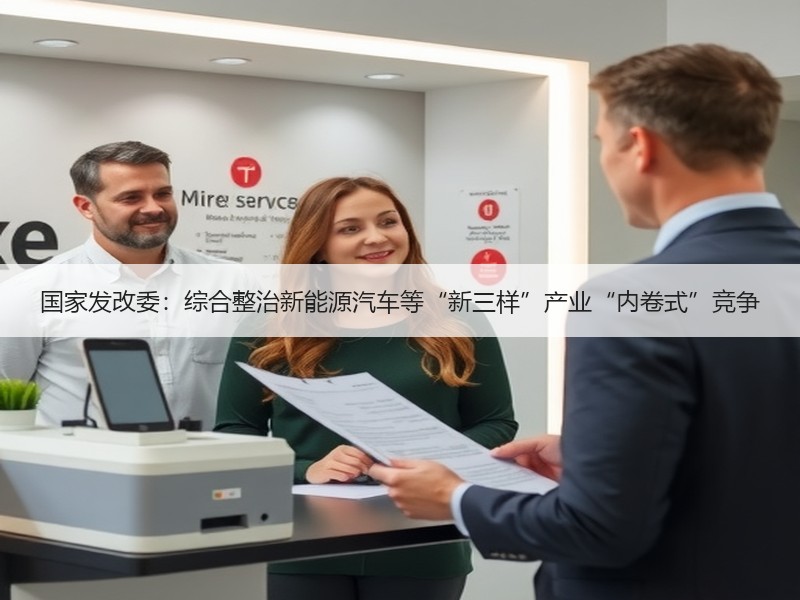 国家发改委：综合整治新能源汽车等“新三样