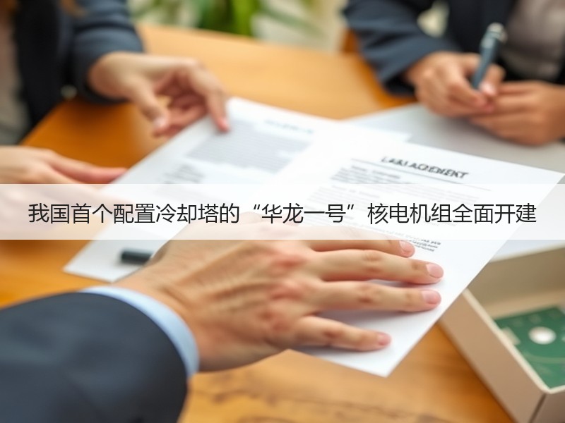 我国首个配置冷却塔的“华龙一号”核电机组