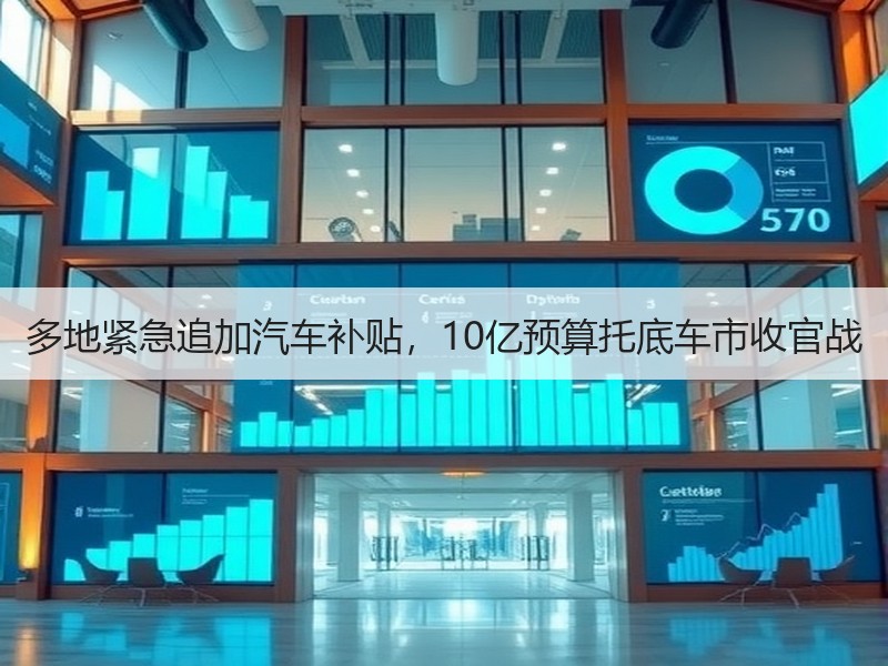 多地紧急追加汽车补贴，10亿预算托底车市