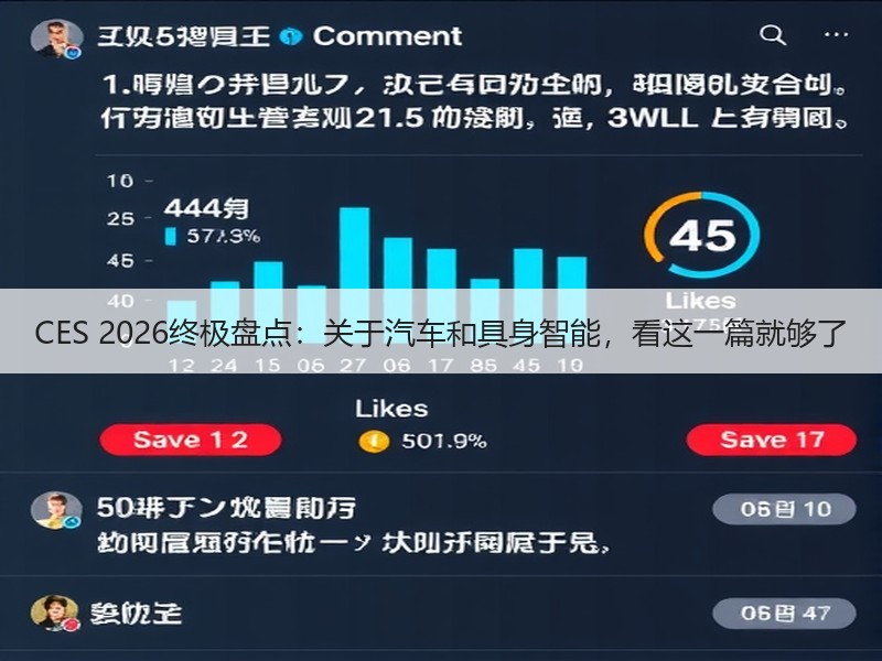 CES 2026终极盘点：关于汽车和具身