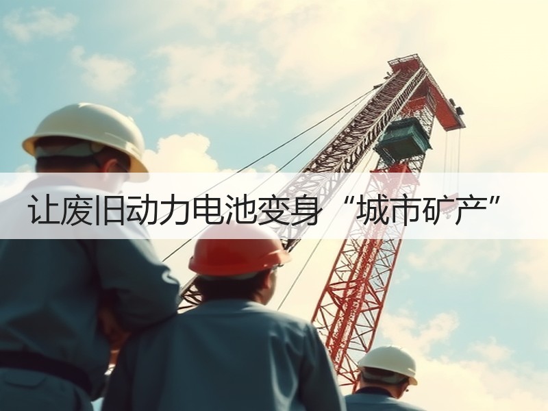 让废旧动力电池变身“城市矿产”