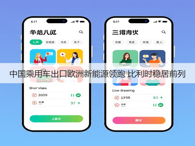 中国乘用车出口欧洲新能源领跑 比利时稳居