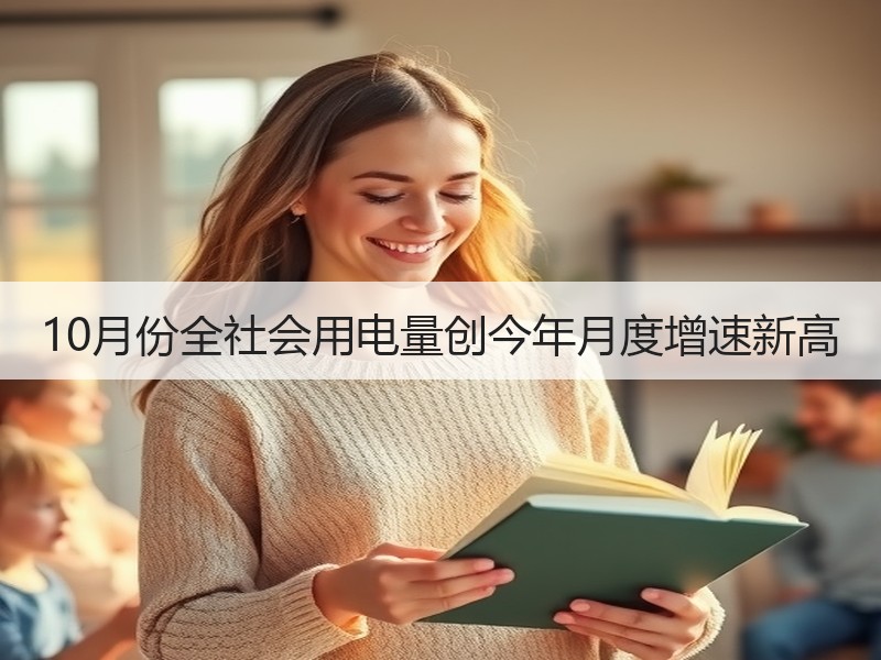 10月份全社会用电量创今年月度增速新高