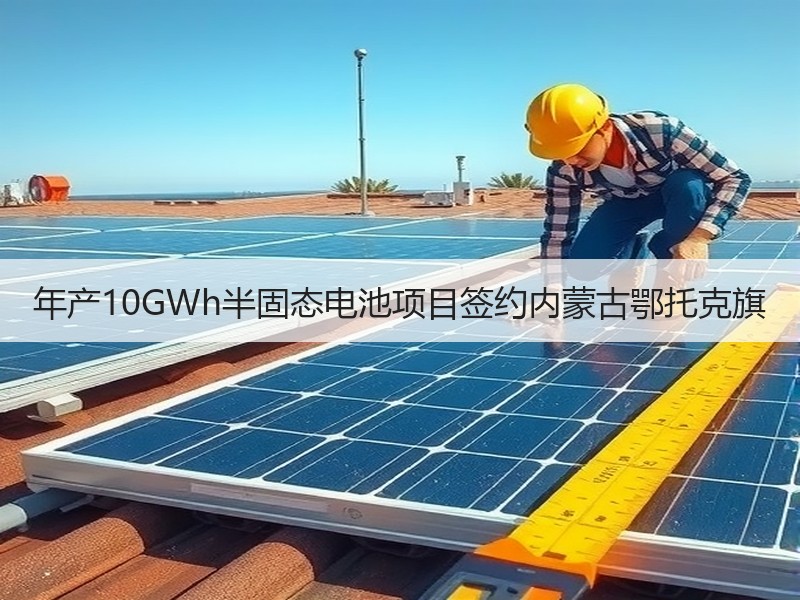 年产10GWh半固态电池项目签约内蒙古鄂
