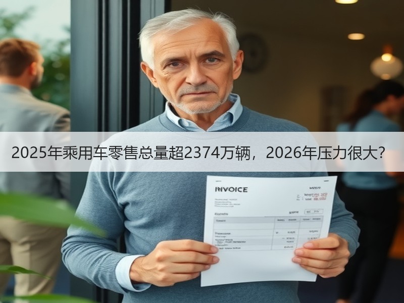2025年乘用车零售总量超2374万辆，