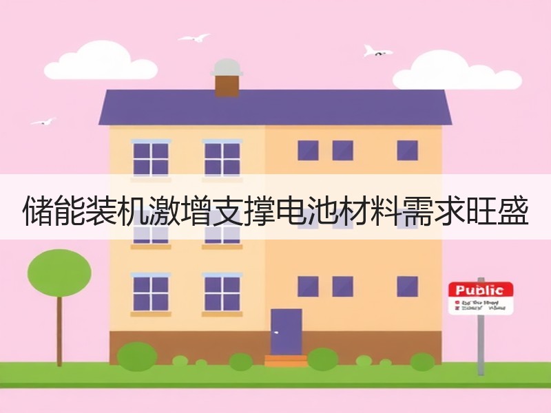 储能装机激增支撑电池材料需求旺盛