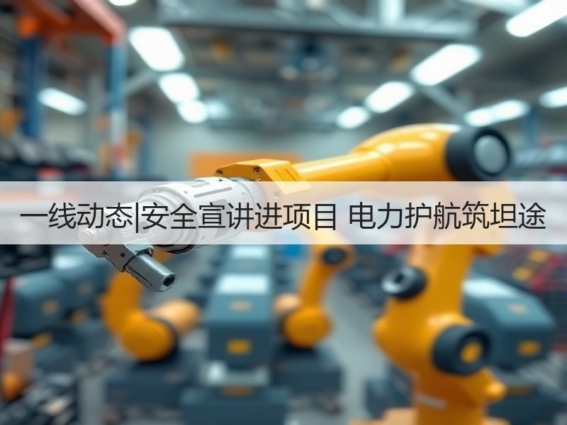 一线动态|安全宣讲进项目 电力护航筑坦途