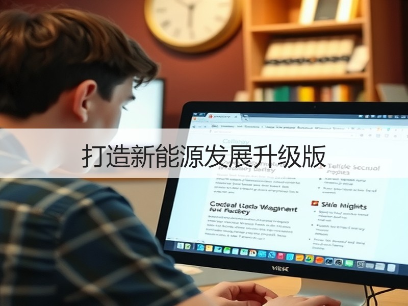 打造新能源发展升级版