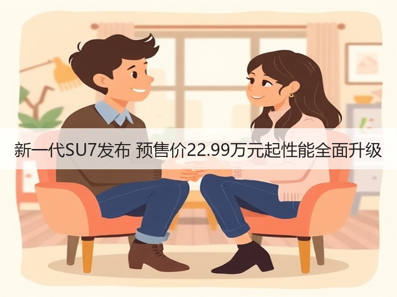 新一代SU7发布 预售价22.99万元起