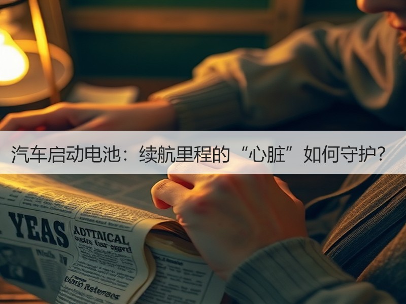 汽车启动电池：续航里程的“心脏”如何守护
