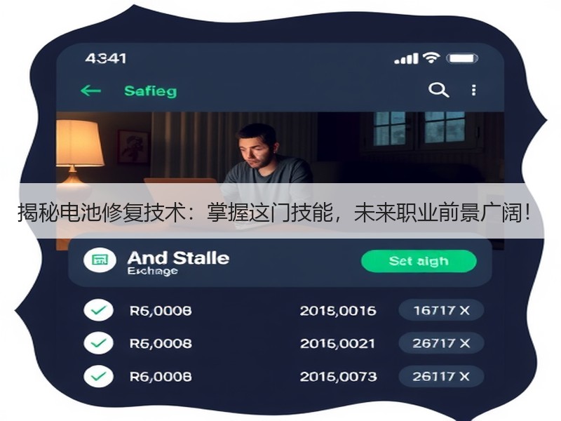 揭秘电池修复技术：掌握这门技能，未来职业