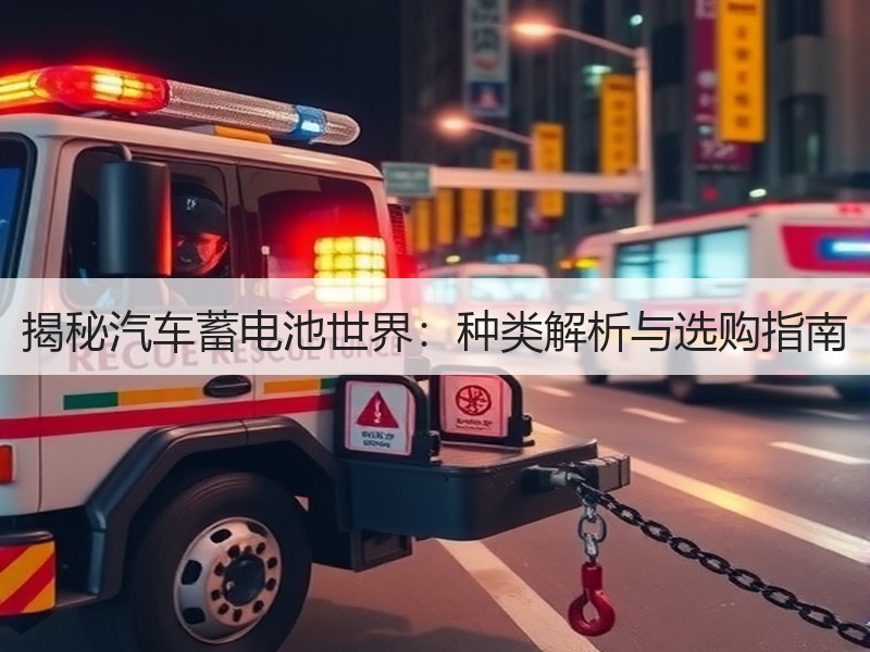 揭秘汽车蓄电池世界：种类解析与选购指南