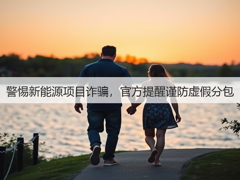 警惕新能源项目诈骗，官方提醒谨防虚假分包