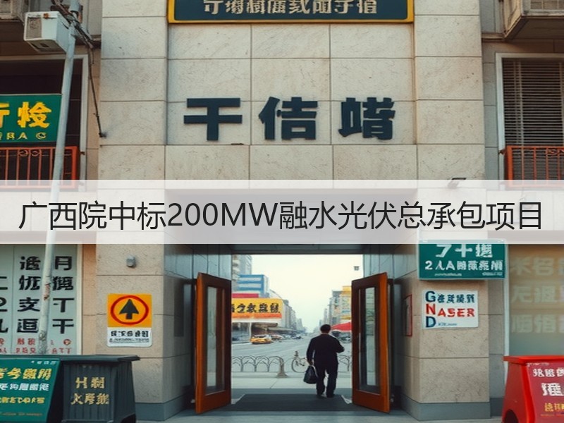 广西院中标200MW融水光伏总承包项目