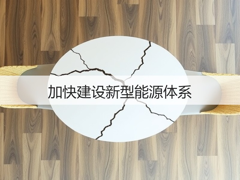 加快建设新型能源体系