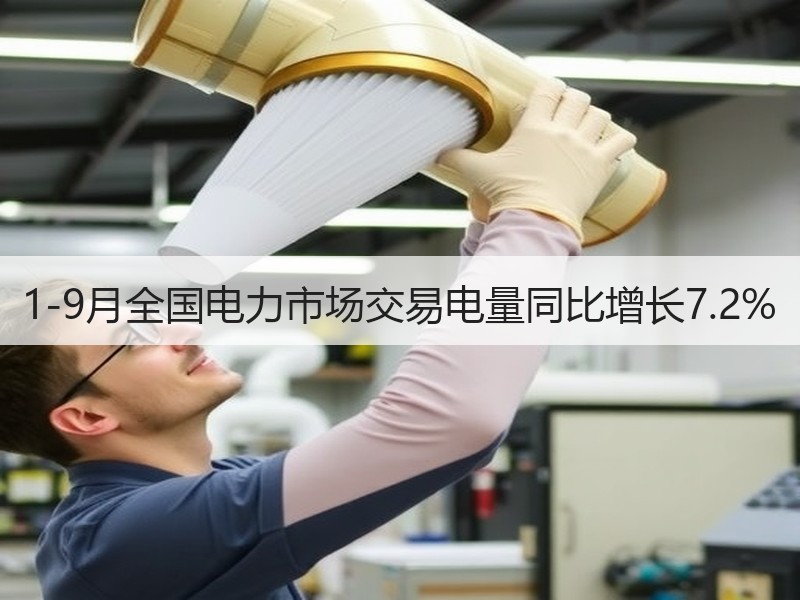 1-9月全国电力市场交易电量同比增长7.