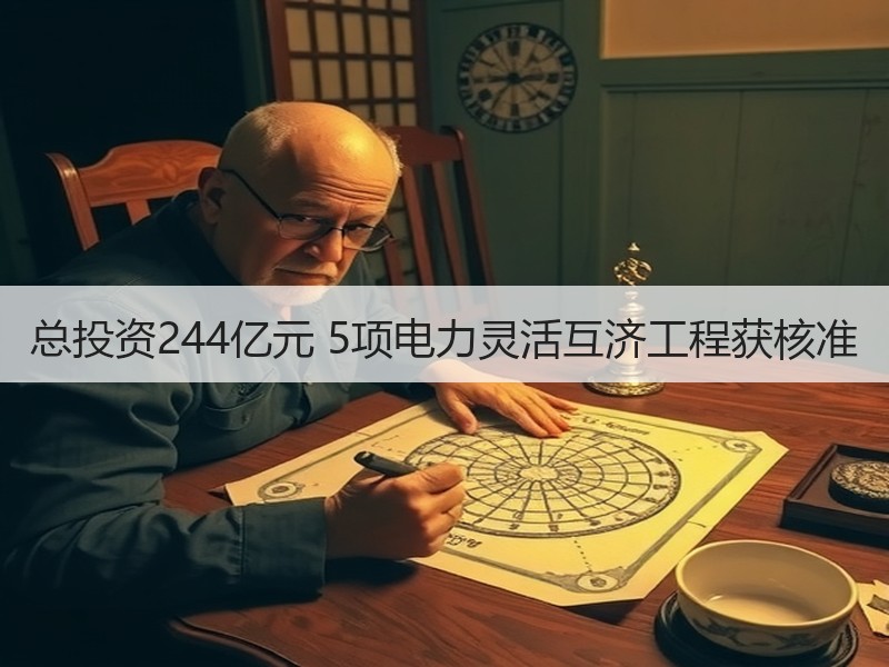 总投资244亿元 5项电力灵活互济工程获