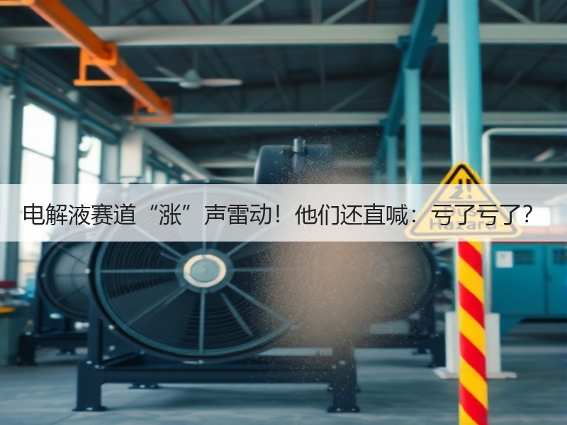 电解液赛道“涨”声雷动！他们还直喊：亏了