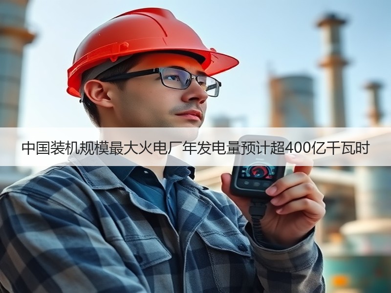 中国装机规模最大火电厂年发电量预计超40