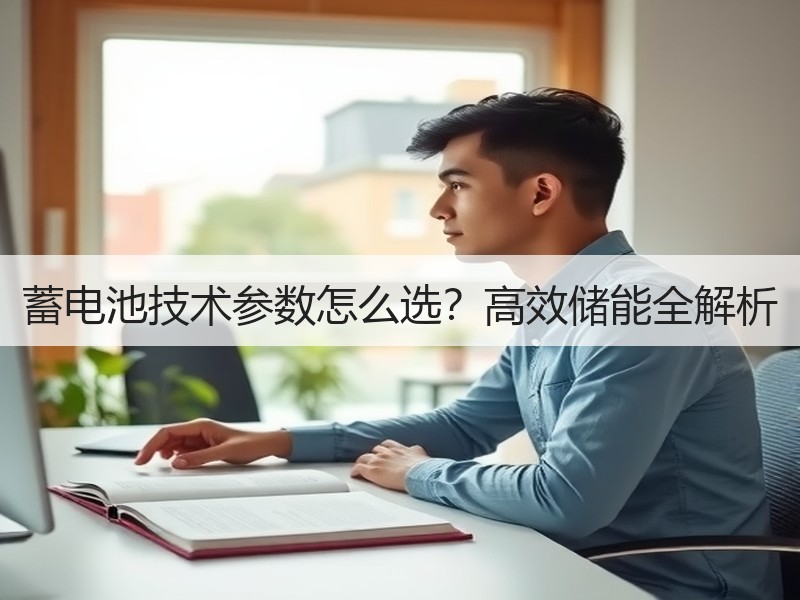 蓄电池技术参数怎么选？高效储能全解析