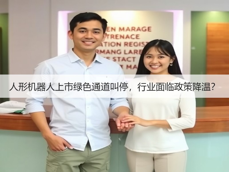 人形机器人上市绿色通道叫停，行业面临政策