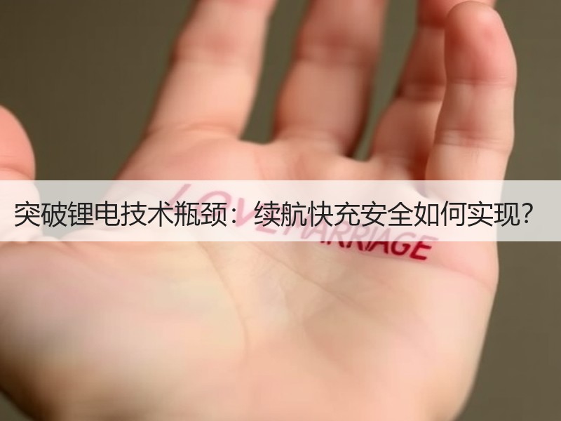 突破锂电技术瓶颈：续航快充安全如何实现？