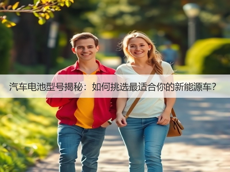 汽车电池型号揭秘：如何挑选最适合你的新能