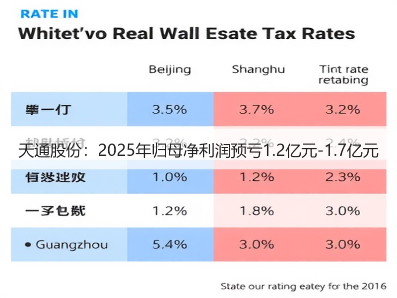天通股份：2025年归母净利润预亏1.2