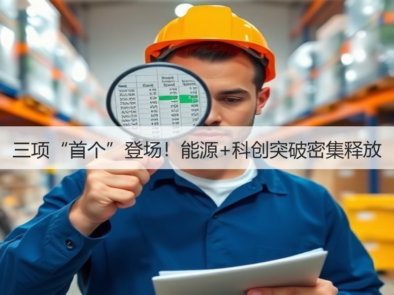 三项“首个”登场！能源+科创突破密集释放