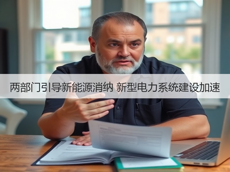 两部门引导新能源消纳 新型电力系统建设加