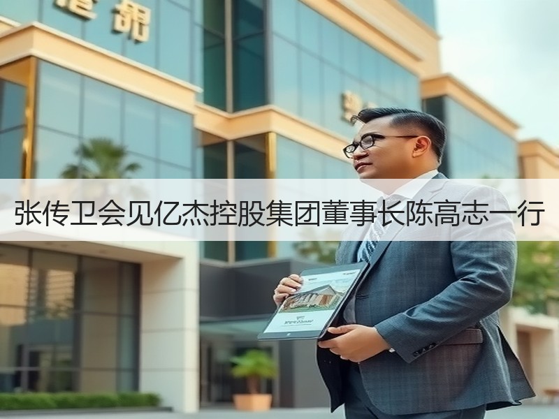 张传卫会见亿杰控股集团董事长陈高志一行