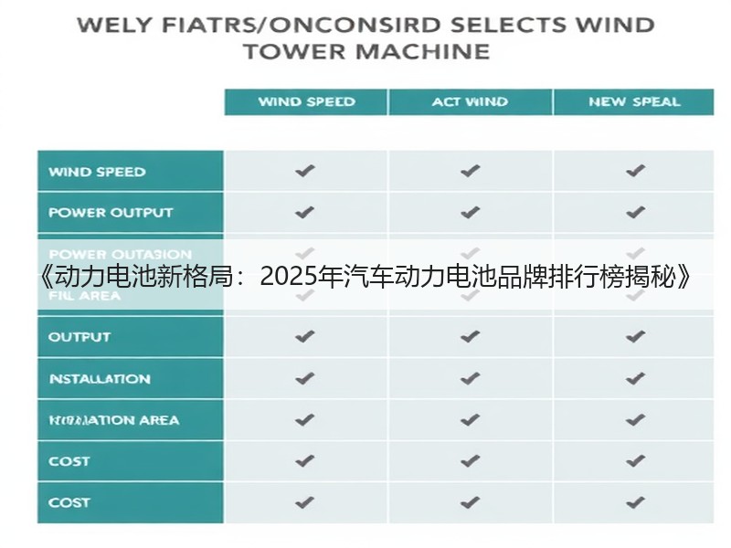 《动力电池新格局：2025年汽车动力电池