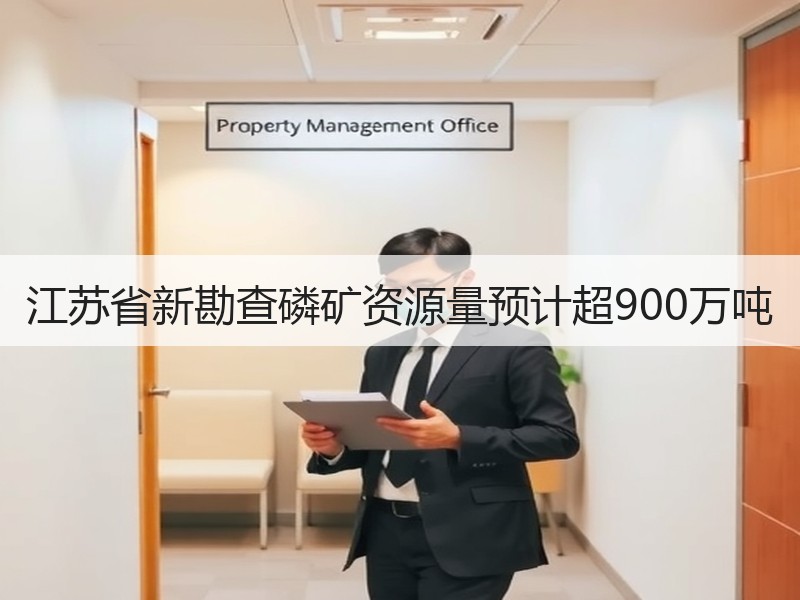 江苏省新勘查磷矿资源量预计超900万吨