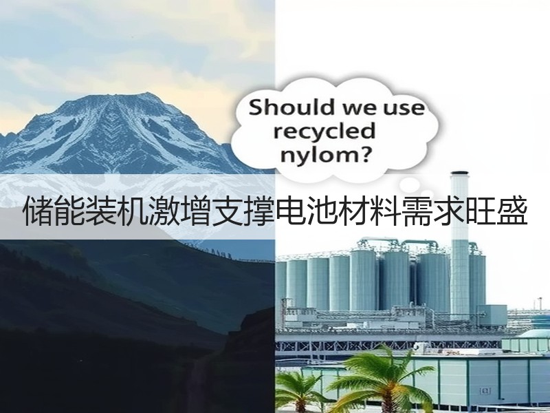 储能装机激增支撑电池材料需求旺盛