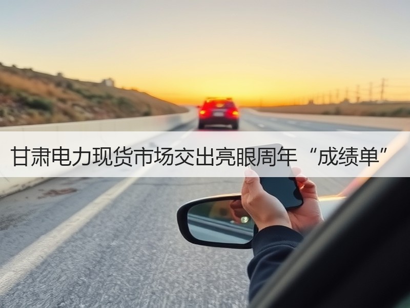 甘肃电力现货市场交出亮眼周年“成绩单”