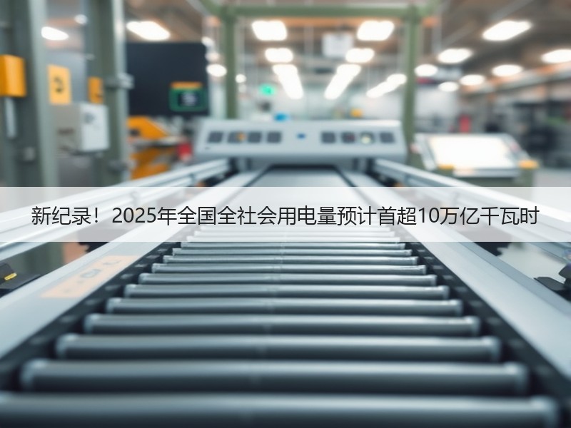 新纪录！2025年全国全社会用电量预计首