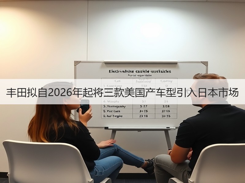 丰田拟自2026年起将三款美国产车型引入