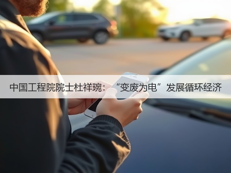 中国工程院院士杜祥琬：“变废为电”发展循