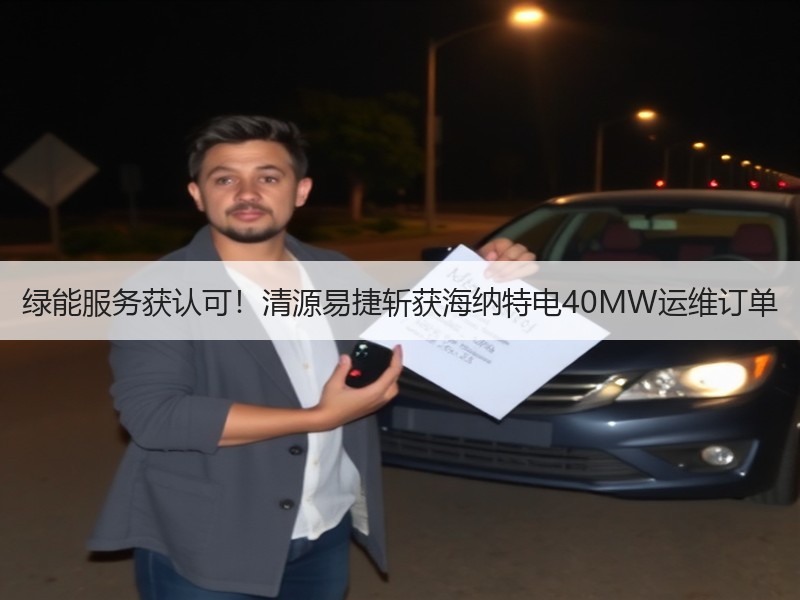 绿能服务获认可！清源易捷斩获海纳特电40