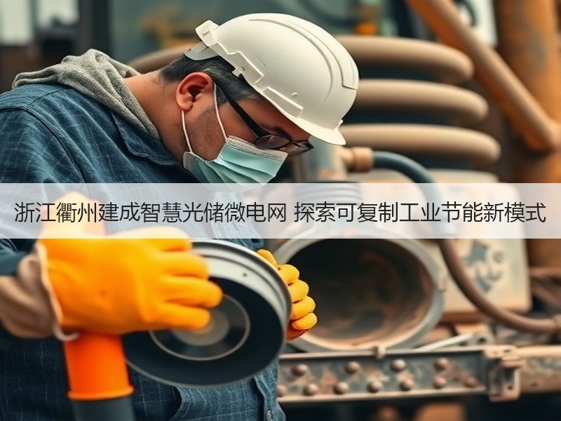 浙江衢州建成智慧光储微电网 探索可复制工