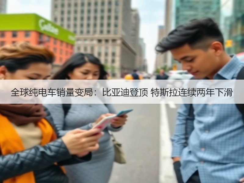 全球纯电车销量变局：比亚迪登顶 特斯拉连