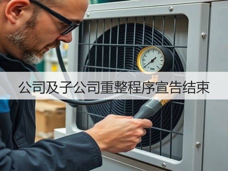 公司及子公司重整程序宣告结束
