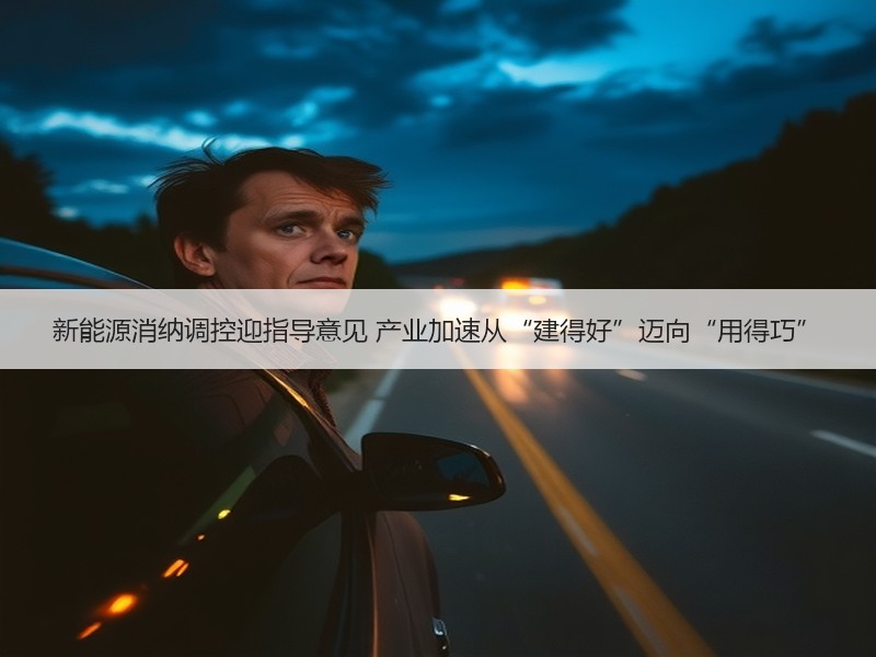 新能源消纳调控迎指导意见 产业加速从“建
