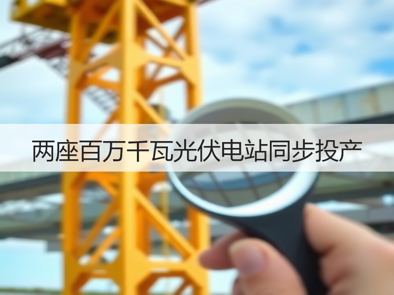 两座百万千瓦光伏电站同步投产